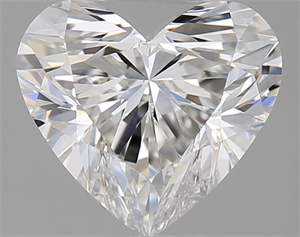 Picture of Natural Diamond 1.51 Carats, Heart with  Cut, F Color, VVS2 Clarity and Certified by GIA