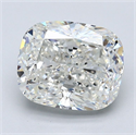 Diamante Natural 3.03 quilates, Del cojín , Color I, claridad SI1 y certificado GIA