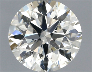 Picture of Natural Diamond 0.80 Carats, Round with Excellent Cut, J Color, SI1 Clarity and Certified by GIA