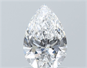 Diamante Natural 0.74 quilates, De pera , Color D, claridad IF y certificado GIA