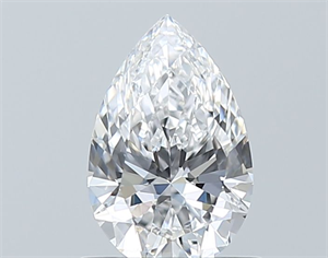 Foto Diamante Natural 0.74 quilates, De pera , Color D, claridad IF y certificado GIA de