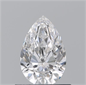 Natural Diamond 0.69 Carats, Pear with  Cut, F Color, VS2 Clarity and Certified by GIA