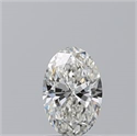 Natural Diamond 1.02 Carats, Oval with  Cut, H Color, SI2 Clarity and Certified by GIA