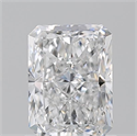 Natural Diamond 1.01 Carats, Radiant with  Cut, E Color, SI1 Clarity and Certified by GIA