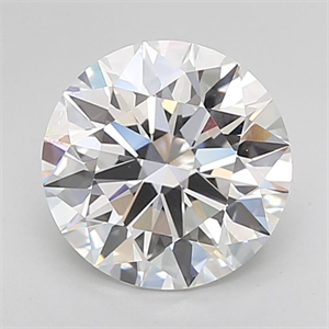 Picture of Lab Grown Diamond 3.09 Carats, Round with Ideal Cut, D Color, VVS1 Clarity and Certified by IGI