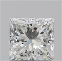 Natural Diamond 1.05 Carats, Princess with  Cut, I Color, VVS1 Clarity and Certified by GIA