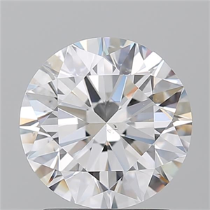 Picture of Natural Diamond 2.05 Carats, Round with Excellent Cut, D Color, SI2 Clarity and Certified by GIA