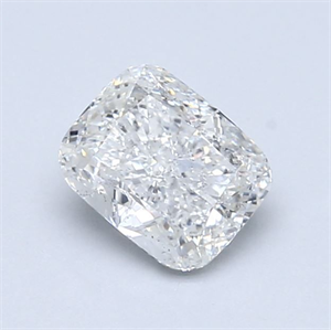 Foto Diamante Natural 0.90 quilates, Del cojín , Color F, claridad SI2 y certificado GIA de