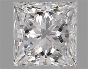 Foto Diamante Natural 0.31 quilates, Princesa , Color E, claridad SI1 y certificado GIA de