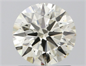 Natural Diamond 1.31 Carats, Round with Excellent Cut, K Color, VS1 Clarity and Certified by IGI