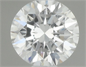 Natural Diamond 0.44 Carats, Round with Excellent Cut, D Color, VS2 Clarity and Certified by GIA