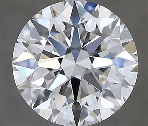 Picture of Natural Diamond 3.00 Carats, Round with Excellent Cut, F Color, VVS2 Clarity and Certified by GIA
