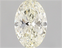 Natural Diamond 0.50 Carats, Oval with  Cut, L Color, VVS1 Clarity and Certified by GIA