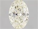 Natural Diamond 0.50 Carats, Oval with  Cut, L Color, VVS1 Clarity and Certified by GIA