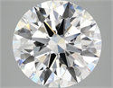 Lab Grown Diamond 5.10 Carats, Round with Ideal Cut, F Color, VVS2 Clarity and Certified by IGI