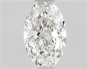 Natural Diamond 0.54 Carats, Oval with  Cut, F Color, IF Clarity and Certified by GIA