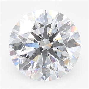 Picture of Lab Grown Diamond 3.10 Carats, Round with Ideal Cut, D Color, VVS1 Clarity and Certified by IGI