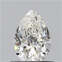 Natural Diamond 0.49 Carats, Pear with  Cut, H Color, VS2 Clarity and Certified by GIA
