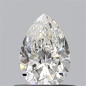Picture of Natural Diamond 0.49 Carats, Pear with  Cut, H Color, VS2 Clarity and Certified by GIA
