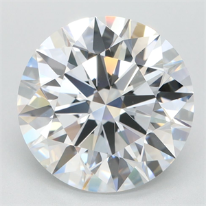 Picture of Lab Grown Diamond 3.52 Carats, Round with Ideal Cut, D Color, IF Clarity and Certified by IGI