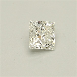 Picture of Natural Diamond 0.40 Carats, Princess with  Cut, I Color, VS1 Clarity and Certified by GIA