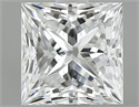 Natural Diamond 1.00 Carats, Princess with  Cut, E Color, VS1 Clarity and Certified by GIA