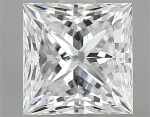 Picture of Natural Diamond 1.00 Carats, Princess with  Cut, E Color, VS1 Clarity and Certified by GIA
