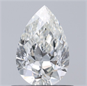 Natural Diamond 0.52 Carats, Pear with  Cut, I Color, VVS2 Clarity and Certified by GIA