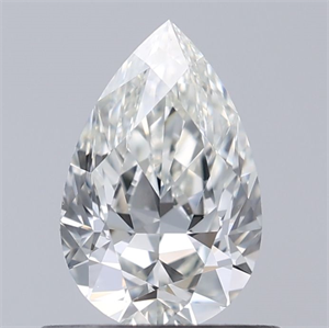 Picture of Natural Diamond 0.52 Carats, Pear with  Cut, I Color, VVS2 Clarity and Certified by GIA
