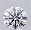 Lab Grown Diamond 1.56 Carats, Round with Ideal Cut, D Color, VS1 Clarity and Certified by IGI