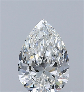 Foto Diamante Natural 0.60 quilates, De pera , Color G, claridad SI1 y certificado GIA de