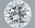 Natural Diamond 0.50 Carats, Round with Excellent Cut, H Color, VVS2 Clarity and Certified by IGI