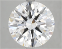 Lab Grown Diamond 5.04 Carats, Round with Ideal Cut, E Color, VVS2 Clarity and Certified by IGI