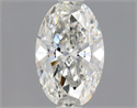 Natural Diamond 0.50 Carats, Oval with  Cut, H Color, VVS1 Clarity and Certified by GIA