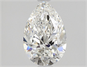 Natural Diamond 0.90 Carats, Pear with  Cut, F Color, VS1 Clarity and Certified by GIA