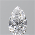 Natural Diamond 0.70 Carats, Pear with  Cut, D Color, SI1 Clarity and Certified by GIA
