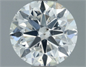 Natural Diamond 1.00 Carats, Round with Very Good Cut, F Color, SI1 Clarity and Certified by IGI
