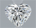 Natural Diamond 0.40 Carats, Heart with  Cut, H Color, VVS1 Clarity and Certified by GIA