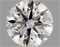 Natural Diamond 0.70 Carats, Round with Excellent Cut, G Color, FL Clarity and Certified by GIA