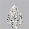 Diamante Natural 0.70 quilates, De pera , Color G, claridad VS2 y certificado GIA