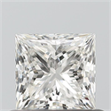 Natural Diamond 0.52 Carats, Princess with  Cut, G Color, VVS2 Clarity and Certified by IGI