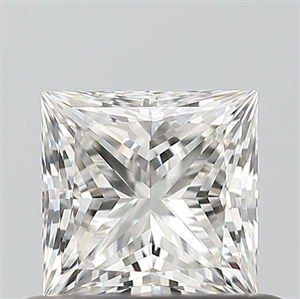 Picture of Natural Diamond 0.52 Carats, Princess with  Cut, G Color, VVS2 Clarity and Certified by IGI