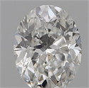 Natural Diamond 0.15 Carats, Oval with  Cut, G Color, SI1 Clarity and Certified by IGI
