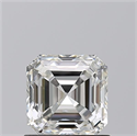 Natural Diamond 1.11 Carats, Asscher with  Cut, H Color, VS2 Clarity and Certified by GIA