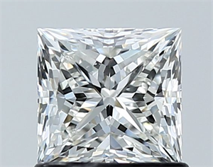 Picture of Natural Diamond 1.00 Carats, Princess with  Cut, G Color, VS2 Clarity and Certified by GIA