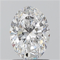 Natural Diamond 1.01 Carats, Oval with  Cut, D Color, VS2 Clarity and Certified by GIA