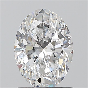 Picture of Natural Diamond 1.01 Carats, Oval with  Cut, D Color, VS2 Clarity and Certified by GIA