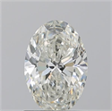 Natural Diamond 1.01 Carats, Oval with  Cut, J Color, SI2 Clarity and Certified by GIA