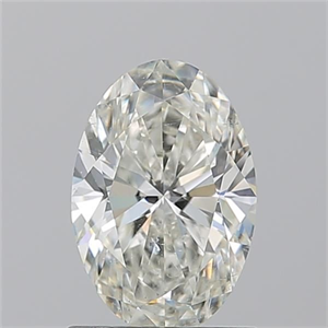 Picture of Natural Diamond 1.01 Carats, Oval with  Cut, J Color, SI2 Clarity and Certified by GIA