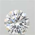 Lab Grown Diamond 3.09 Carats, Round with Ideal Cut, E Color, VVS1 Clarity and Certified by IGI